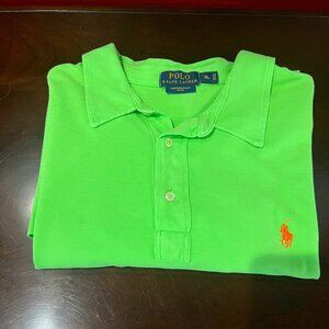RL XL Lime Mesh Short Sleeve Shirt